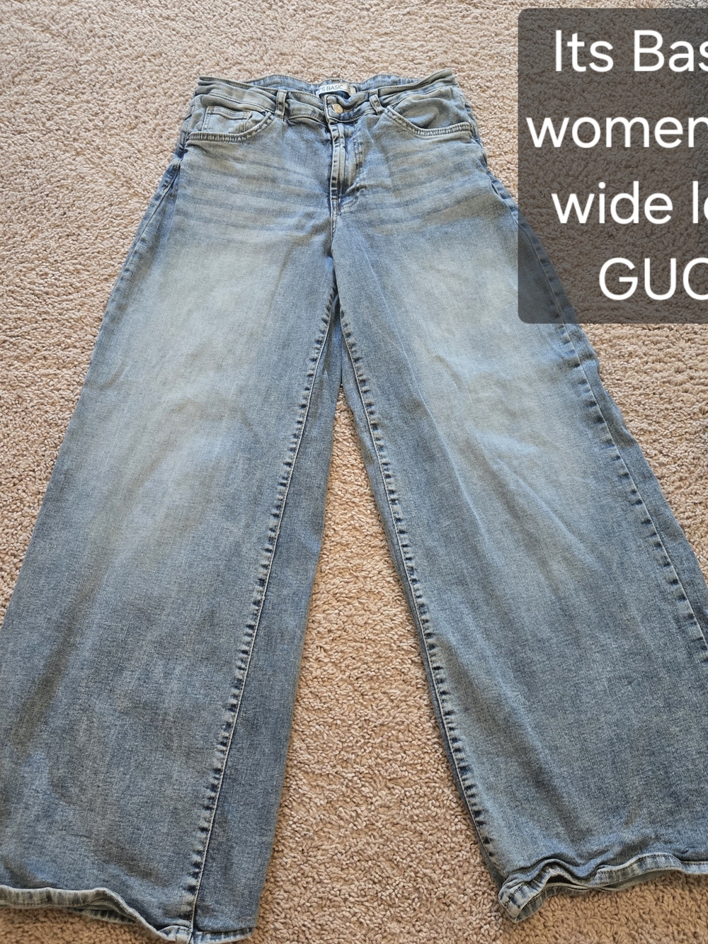 Women’s Wide Leg Light Blue Jeans